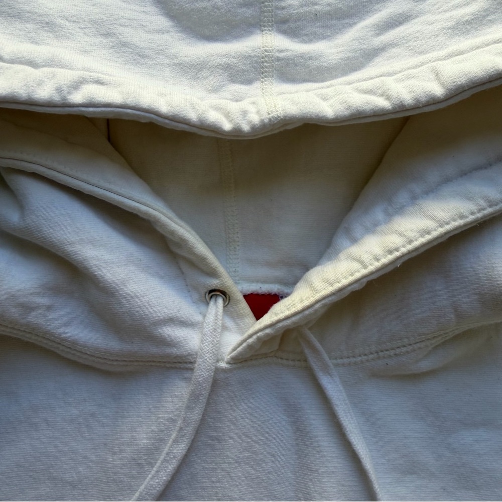 Supreme White Cropped Hoodie - Picture 5 of 6